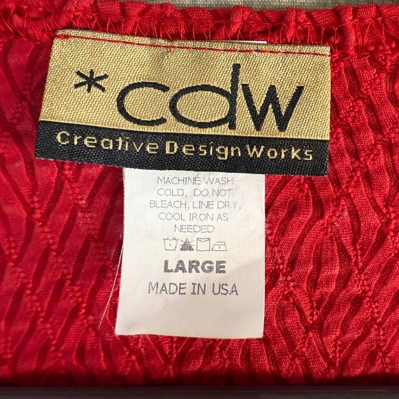 Creative Design Works Women's Red Sweater size L - Picture 2 of 8